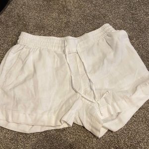 White cotton shorts size medium